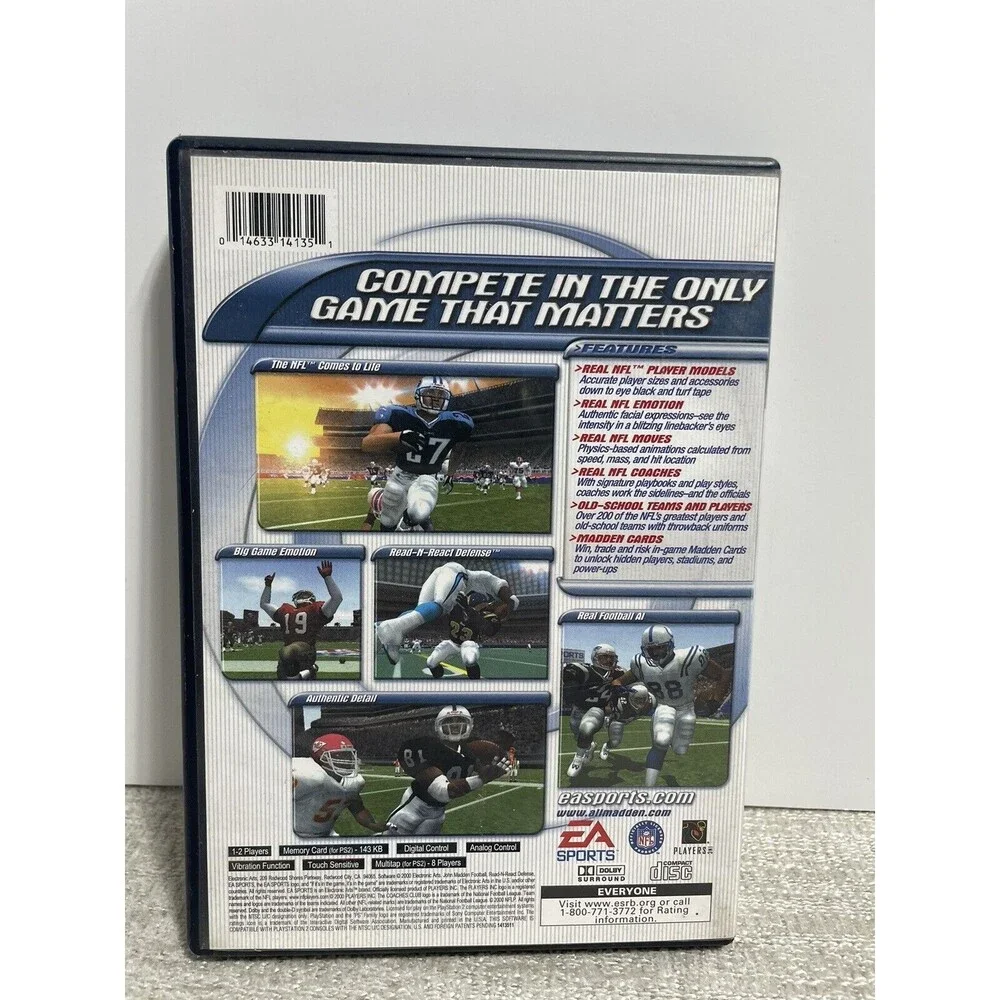 Madden NFL 2001 PS2 Sony PlayStation 2